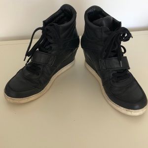 Women’s Ash wedge leather sneaker